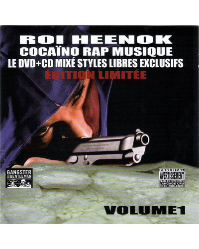 ROI HEENOK  "COCAINO RAP MUSIC " INCLUS DVD BONUS