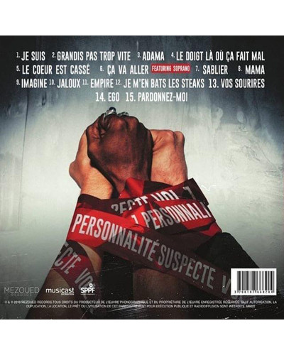 SNIPER  "PERSONNALITE SUSPECTE VOL.1"